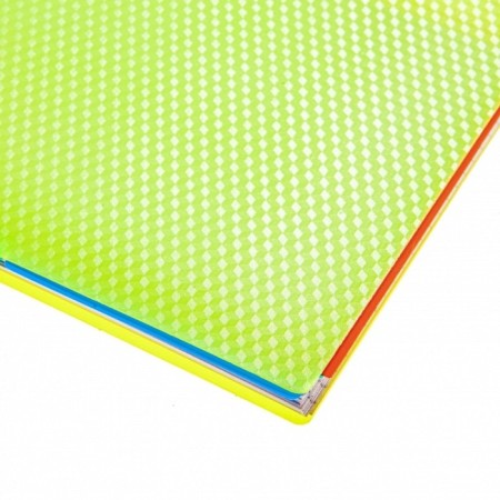 A4 college, 96 sheets in a cage on the crest Diamond Neon, plastic cover, yellow-3