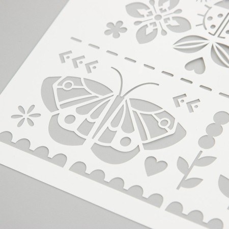 Stencil "Butterfly" 16x22 cm-2
