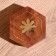 Casket "Sun" 6.5x7.5x4 cm, tree shisham