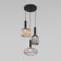 Suspended lamp with glass lamps of Bravo, 40W, E27, 42x42 cm