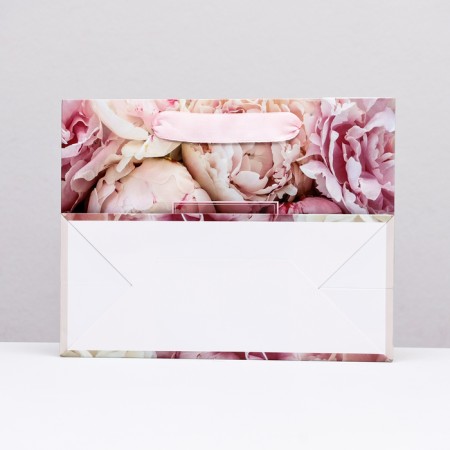 Laminated horizontal "Flowers for the most beautiful", 23 x 18 x 10 cm-1
