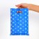 Gift, metallized package, "stars" blue 17x25 cm, 20 microns 10 pcs set