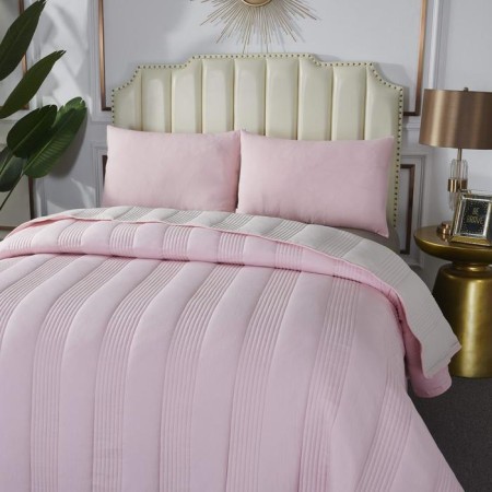 A set with a cabin "Salome", size 230x250 cm, 50x70 cm - 2 pcs, color ash rose-8