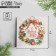 Mini-postcard "Happy New Year!" Wreath, 7 x 7 cm, New Year