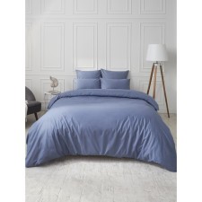 Bed linen 2 joint venture Guten Morgen Pacific, size 220x240 cm, 175x215 cm, 70x70 cm - 2 pcs, color blue
