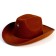 Carnival hat "Sheriff", children's, district. 52-54, brown color