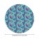 Tables on the table “Mosaic butterflies”, round, oxford, elastic band, size 120x120 cm, diameter 75-100 cm