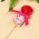 Lollipop with flowers "flow", taste: raspberries, without sugar, 14 g.