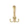 Hook furniture tundra TKT004, three -rod, matte gold