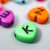A set of beads for creativity plastic "Bright hearts with English letters" 20 g 1x1 cm