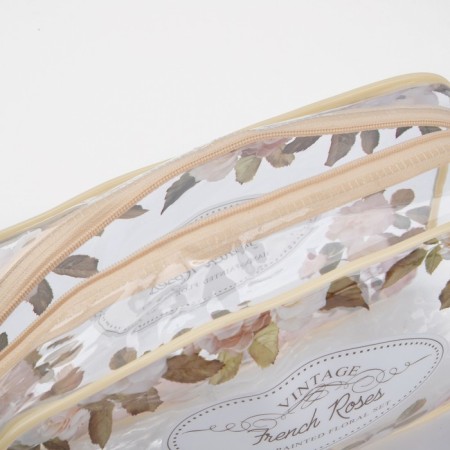 Lightning cosmetic bag, beige color-2