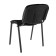 Stool "iso", black frame, upholstery black fabric