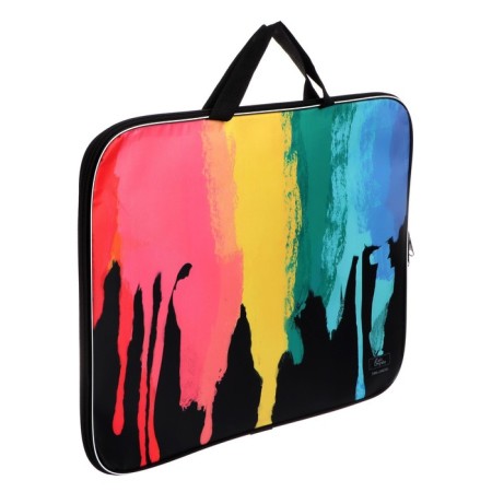 Folder for drawings and drawings A3, 470 x 350 x 20 mm, with handles, textile, calligrata "bright colors"-1
