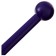 Bulas for rhythmic gymnastics inserted Grace Dance, 35 cm, purple color