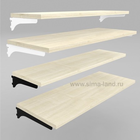 Shelf shelf of wall -mounted rack 660 × 390 × 25 mm, maple color