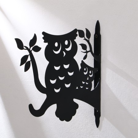 Kashpo bracket, 25 cm, “owl”, Greengo-6
