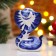New Year. Souvenir "Cobra Lyuba" 8 × 7 cm, gzhel