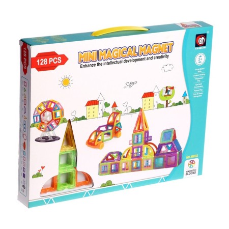 Magnetic designer "Mini Magic Magnet", 128 parts-6