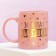 Ceramic Golden Grandma mug, 300 ml, pink color
