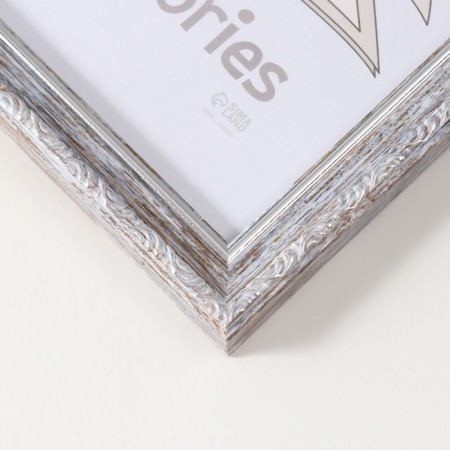 Photo frame Plastic "Modern" 15x21 cm, frosty silver-2