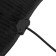 Torso heated cape, 12 V, regulator, wire 120 cm, velor, black