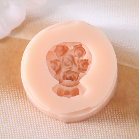 Silicone Mold "Bouquet of Flowers" 2x2.5 cm-1