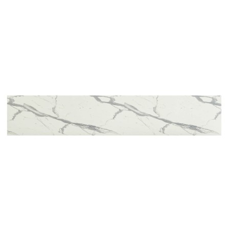 Kitchen apron marble white 3027, MDF, 3050x600x4