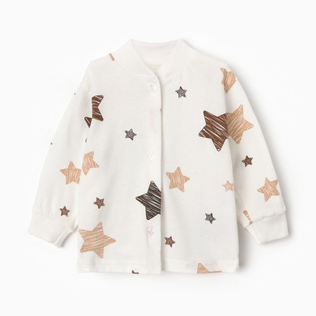 Nursery blouse, milk/star, height 62 cm