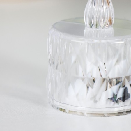 Night "Candle" LED from batteries transparent 3xlr41 3.5x3.5x5 cm-4