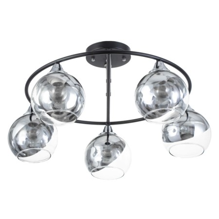 Chandelier "Drops" 5x60W E27 Black 55x55x25.5cm