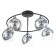 Chandelier "Drops" 5x60W E27 Black 55x55x25.5cm