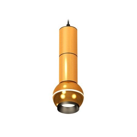 A set of suspended lamp with additional backlight Ambrella Light, Techno, XP1105010, GU5.3, Color Gold polished, black sand