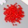 Cube glass 4x4 mm "brightness. Scarlet" set 20 grams