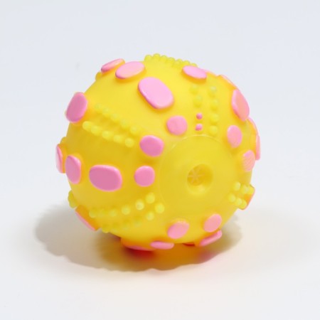 Игрушка пищащая "Чудо-мяч", 6,5 см, жёлтая-2