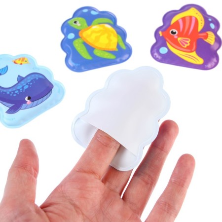 Bath toys "Underwater World" Book and finger theater, Baby Me-8