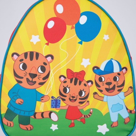 Baby backpack for the boy "Tigers", 23x20.5 cm, lightning department-2