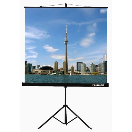 The screen on the tripod Lumien 150x150 cm, Eco View LEV-100101, 1: 1, floor, roll-1