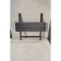 Folding table "lounge", 990 × 605 × 750 mm, color DPP gray / frame metal black matte