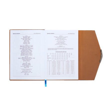 Organizer, A5, 140 sheets, cage, cover of the leatherette "style", blue-11