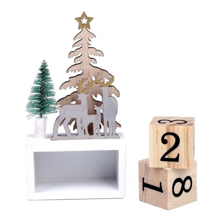 Eternal calendar "Fir trees and deer" 7 × 3.5 × 13 cm-4
