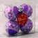 Set of balls plastic D-6 cm, 4 pcs "Circle of Nature" White-violet