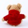 Soft toy "Bear" in a sweater, 30 cm, red color