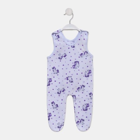 Long -drawers are children, white/purple color, height 74 cm
