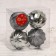 Set of balls plastic D-8 cm, 4 pcs "Masquerade" mix