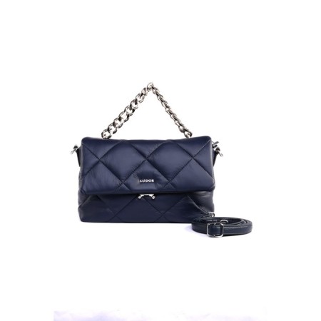 Cross-Body Bag, eco-leather, ludor blue, 27x10x19 cm