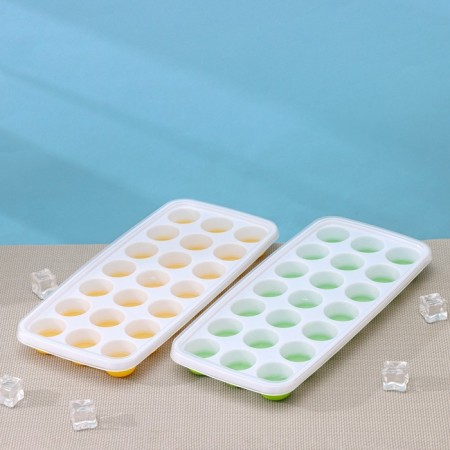 Form for ice and chocolate with a lid of a share, 26 × 12 × 2.5 cm, 21 cells (3 × 3 × 2 cm), color mix-5