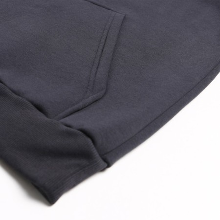 Male sweatshirt was laid down, dark gray color, size 48-6