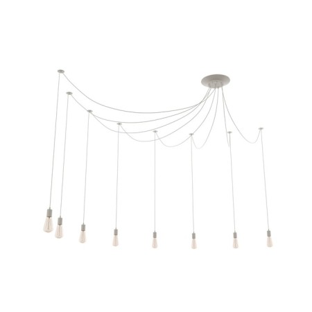 Lamp "Spider" 8x40W E27 white 80x80x90 cm-3