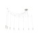 Lamp "Spider" 8x40W E27 white 80x80x90 cm