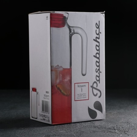 Glass Glass Kosem, 1 l, red cover-2
